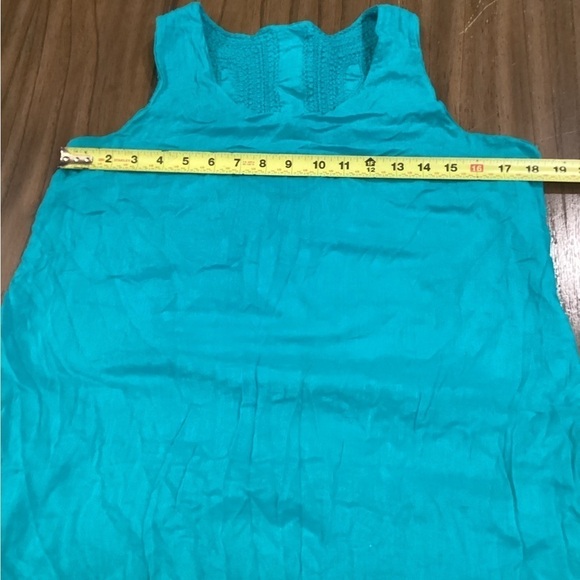 Klozlyne prairie style crochet sleeveless cotton summer sun dress petite L - Picture 7 of 8